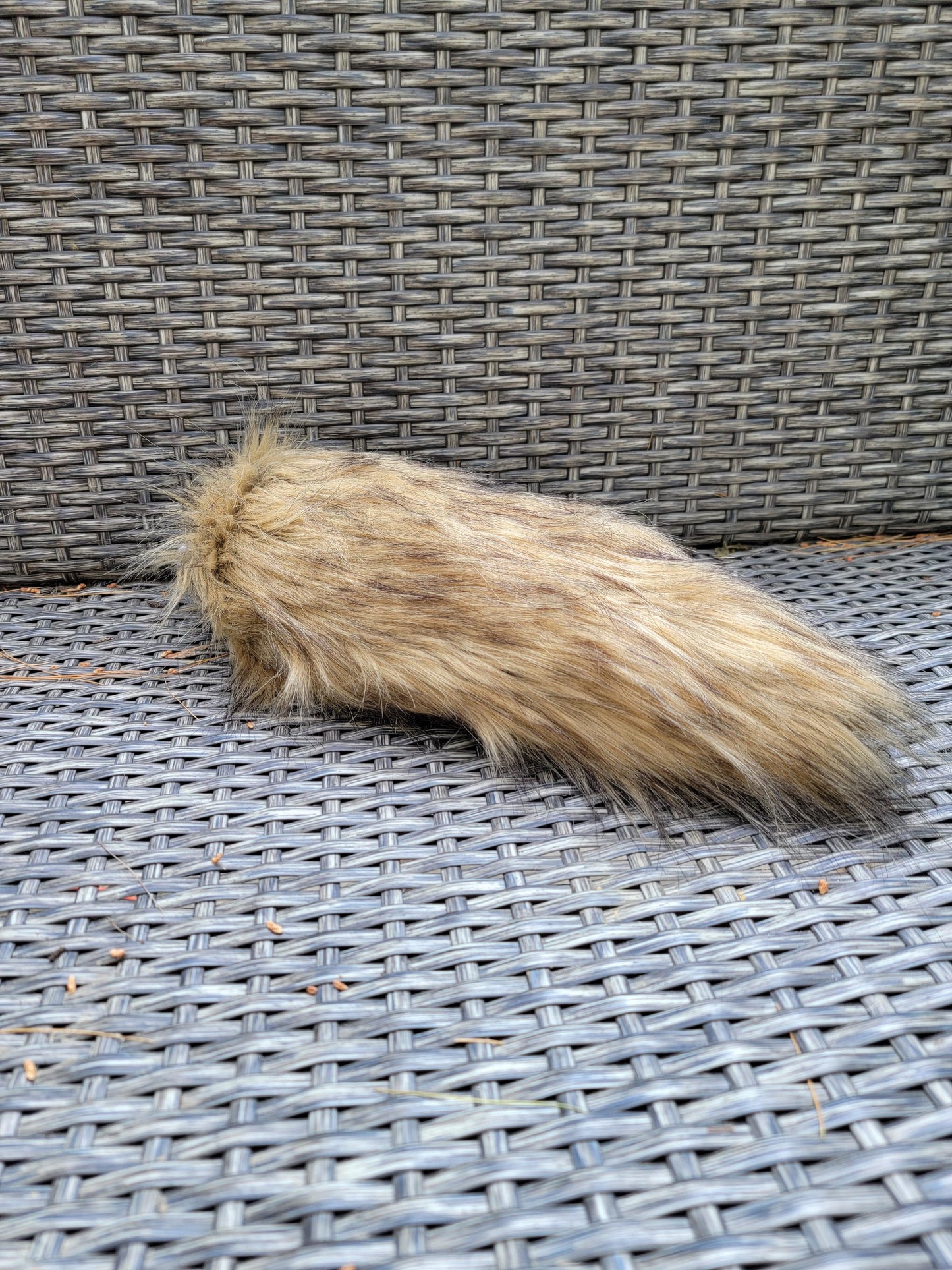 Brown Realistic Faux Fur Tail for Cosplay
