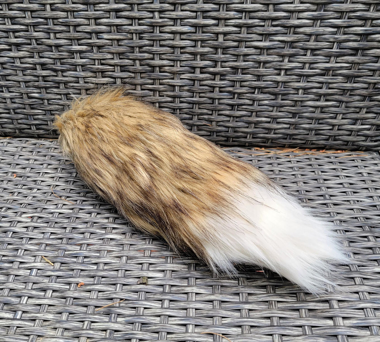 Brown Realistic Faux Fur Tail for Cosplay