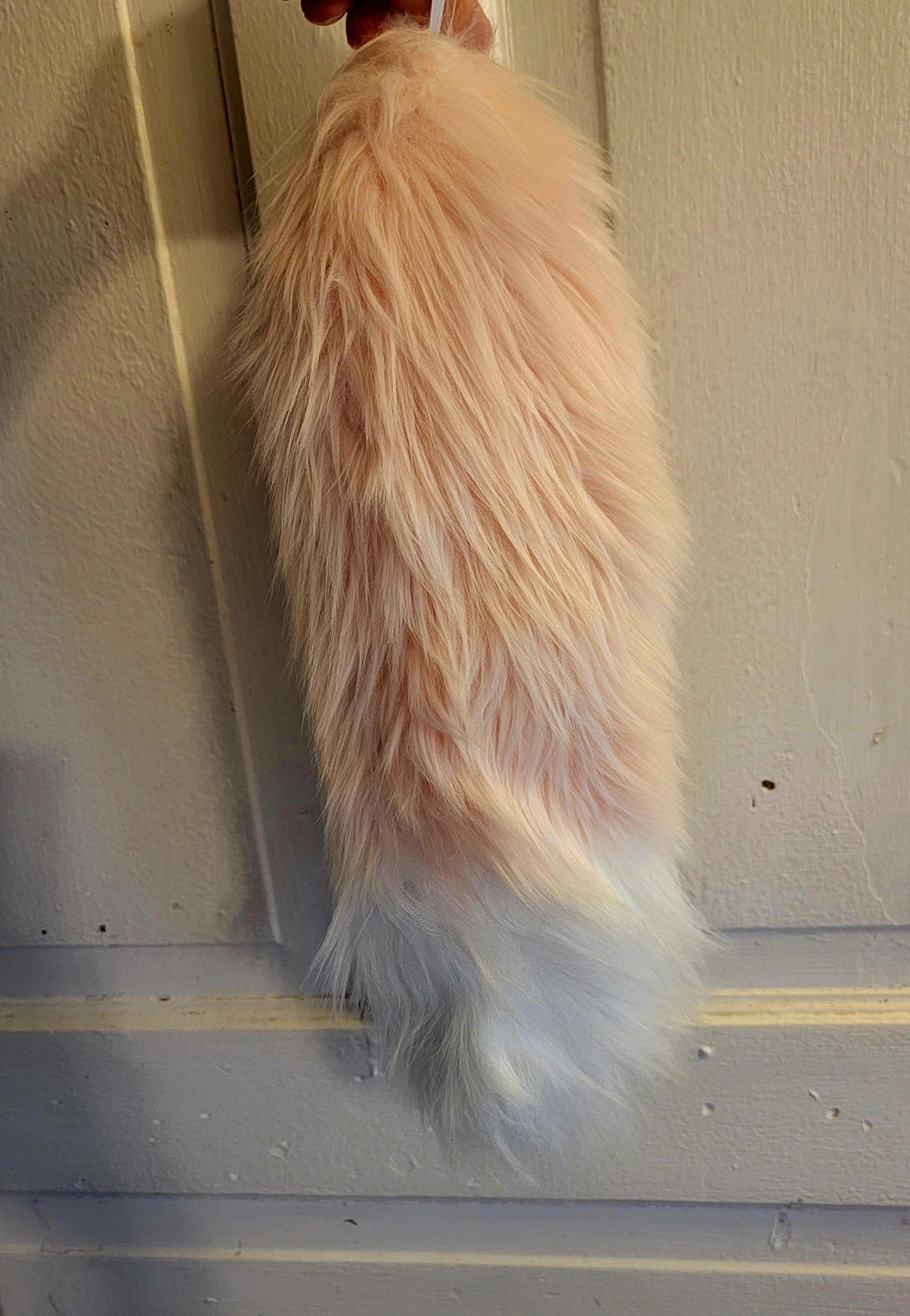 Light Pink Faux Fur Tail for Cosplay