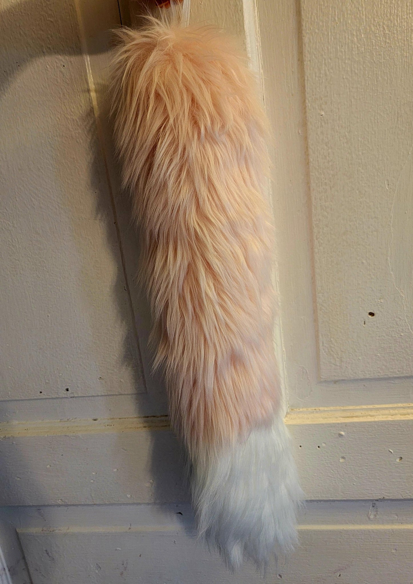 Light Pink Faux Fur Tail for Cosplay